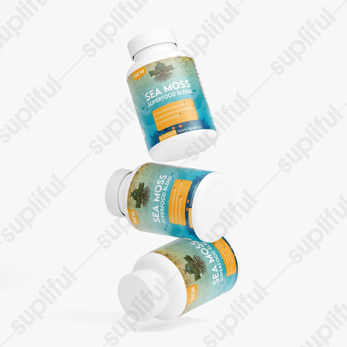 Sea Moss Superfood Blend – Irish Moss, Bladderwrack & Burdock Root | Vegan Capsules