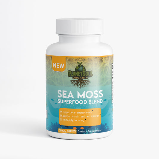 Sea Moss Superfood Blend – Irish Moss, Bladderwrack & Burdock Root | Vegan Capsules