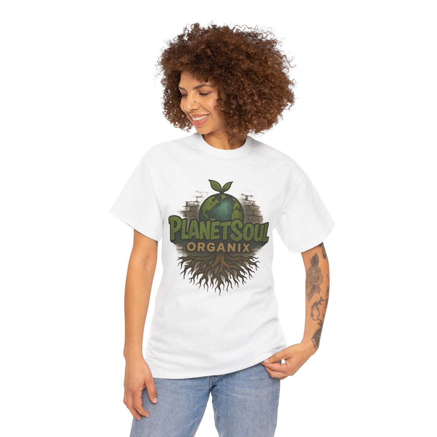 PlanetSoul Organix Logo Tee – Rooted in Health, Powered by Nature